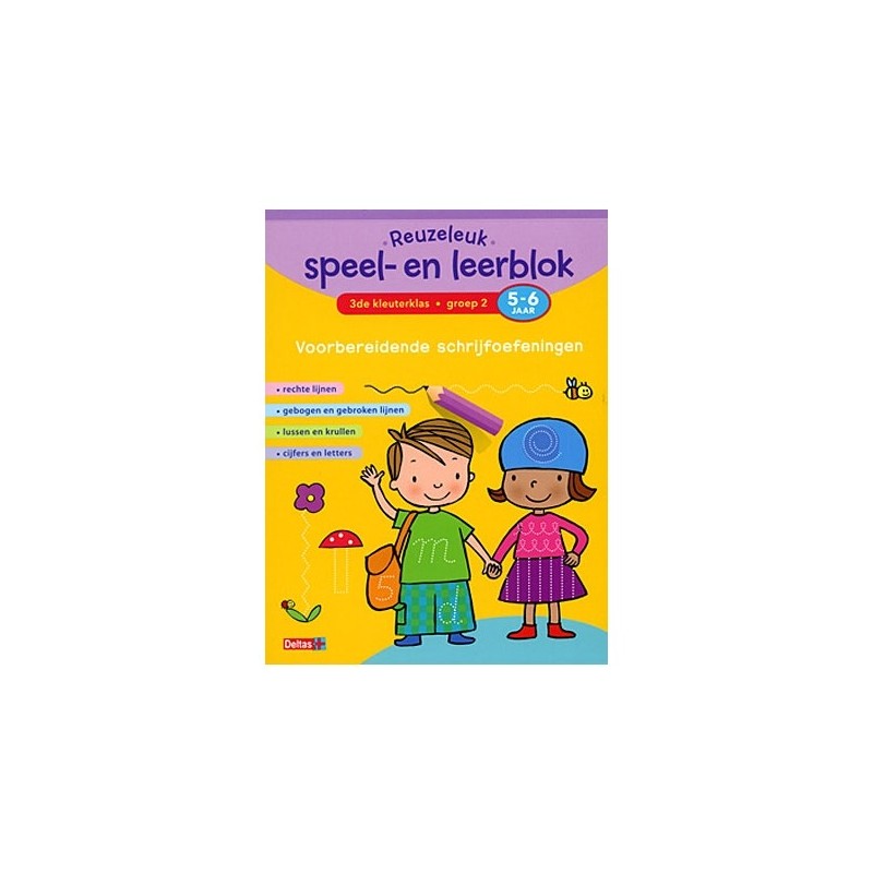 Bloc ludique et d'apprentissage géant Deltas - Exercices préparatoires à l'écriture (5-6 ans)