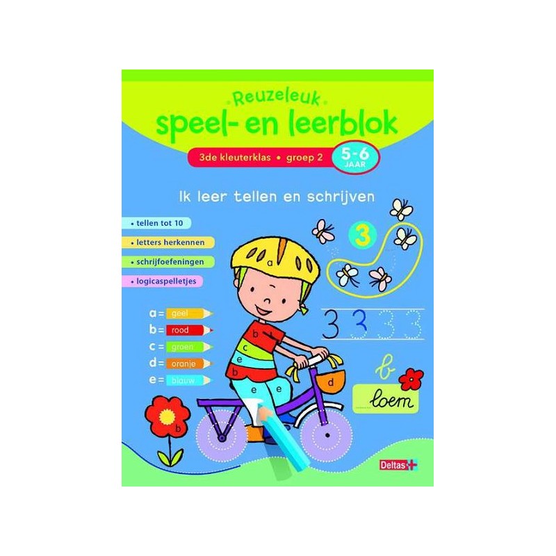 Bloc de jeu et d'apprentissage amusant géant Deltas - J'apprends à compter et à écrire (5-6 ans)