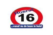 Huldeschild-16 jaar