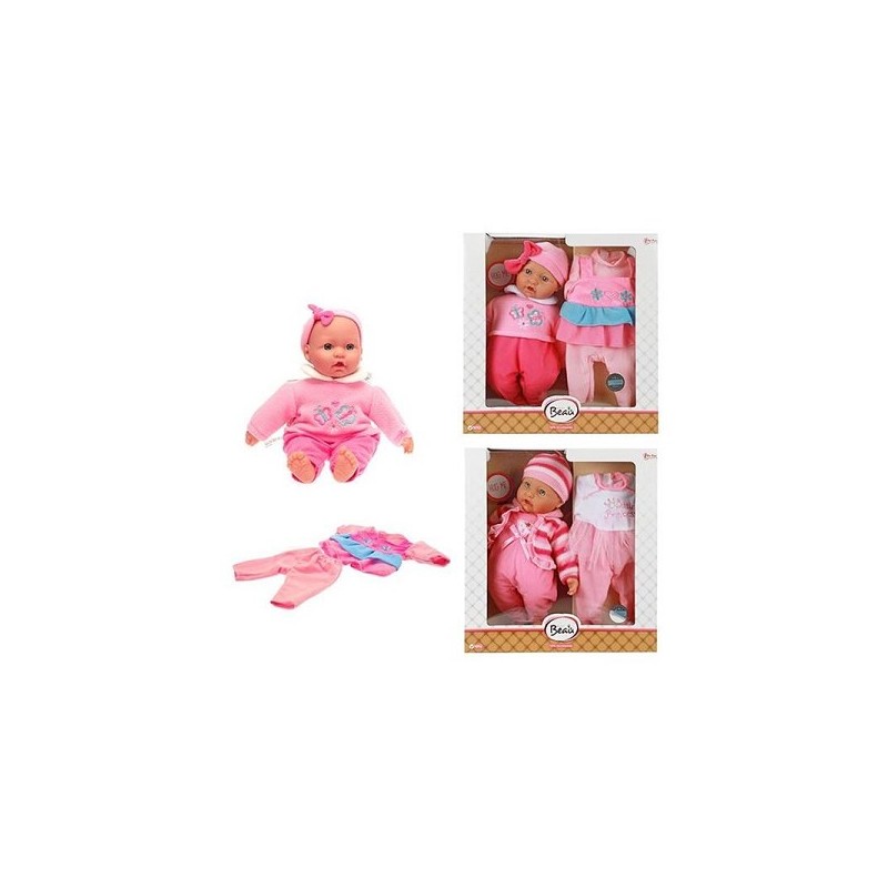 Toi Toys Cute Baby Babypop 40cm met extra kledingset
