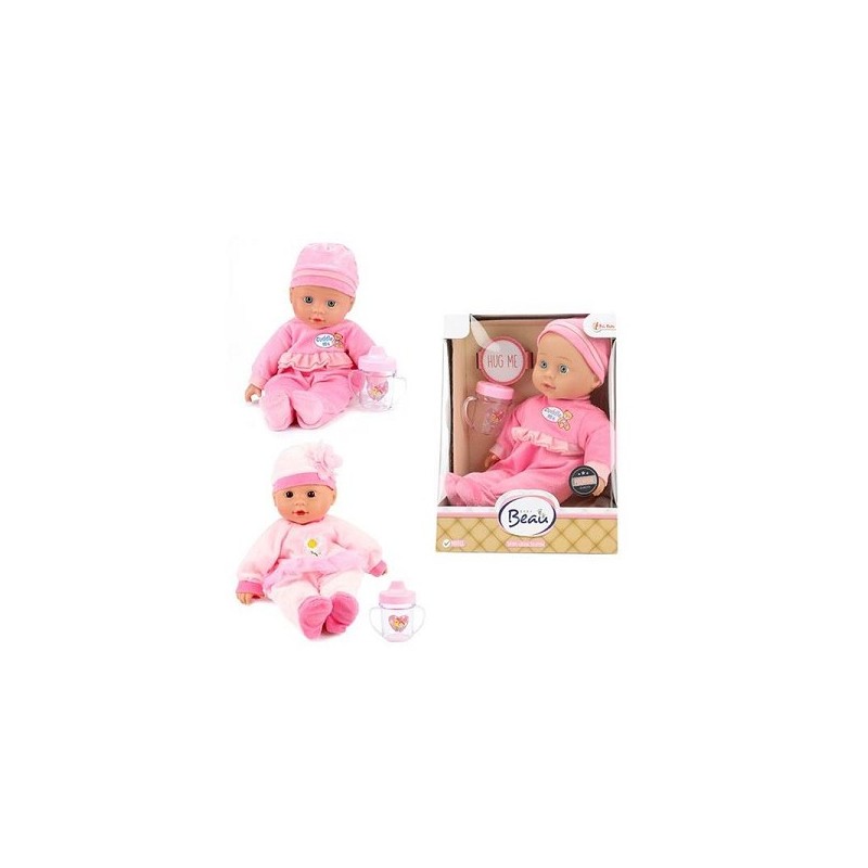 Toi ToysBeau Baby poupée avec biberon 30cm