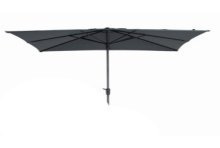 Parasol Syros vierkant opdraai 280x280cm grijs