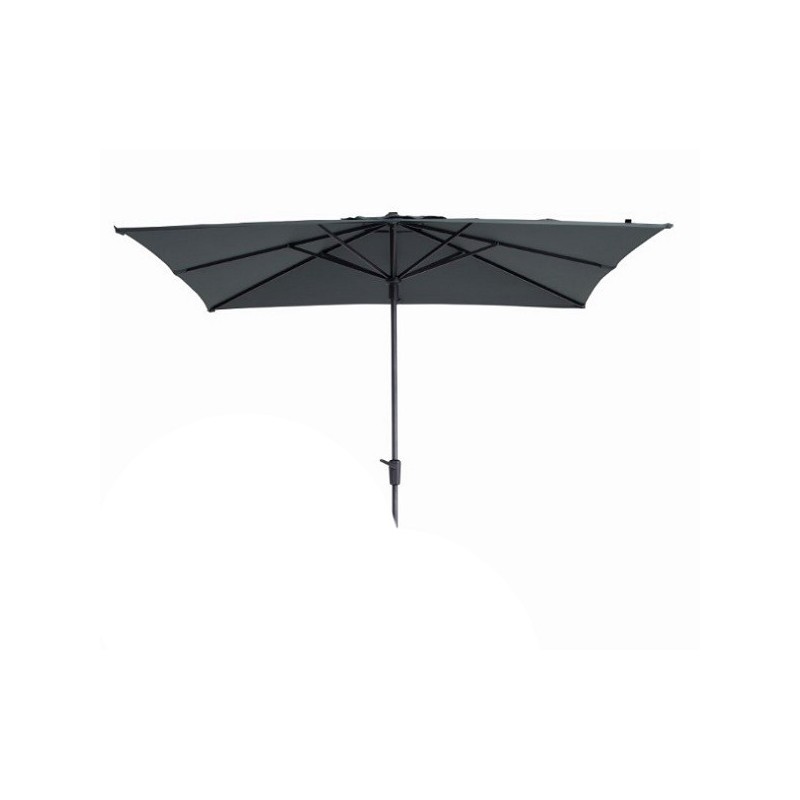 Parasol Syros vierkant opdraai 280x280cm grijs