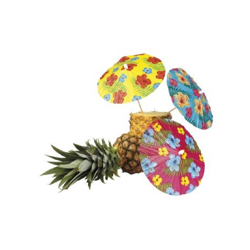 Parapluies à glace Hawaii sachet de 6 pièces