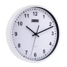 Kwarts wandklok metaal 30 cm met analoge tijdsaanduiding
