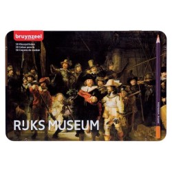 Boîte Bruynzeel de 50 crayons de couleur - La Ronde de Nuit de Rembrandt