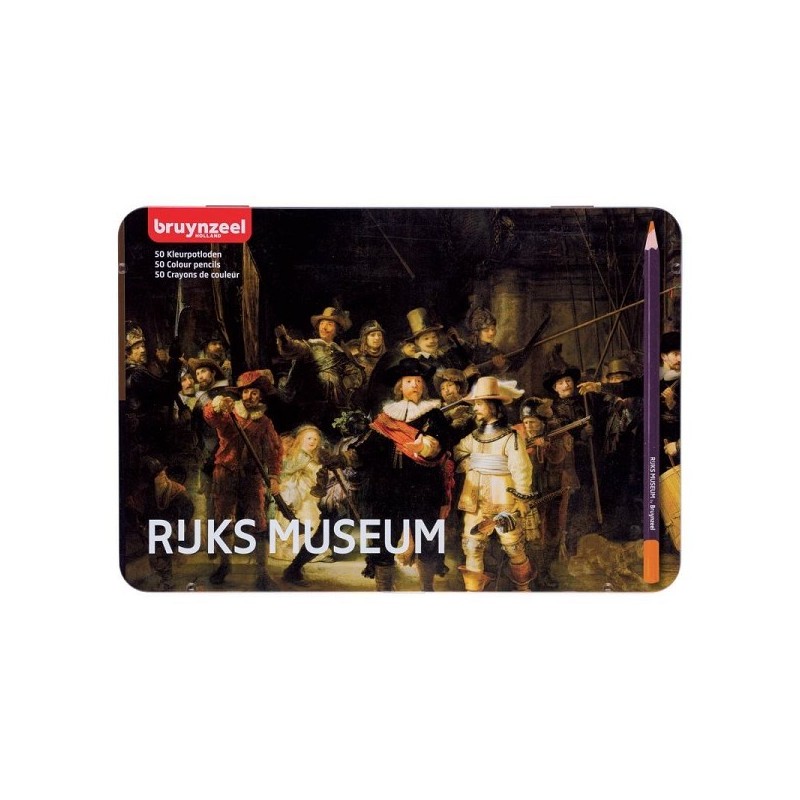 Bruynzeel blik 50 kleurpotloden - De Nachtwacht van Rembrandt