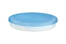 Boîte à flan Sunware Club Cuisine avec ascenseur 5,9 litres Transparent / bleu diamètre 35x35x9cm