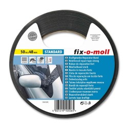 Fix-o-moll univ.powerband 50m 48mm de large noir Ruban de réparation Ruban de mouchoirs