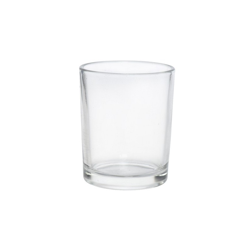 Theelichtje helder glas 5x6.5cm