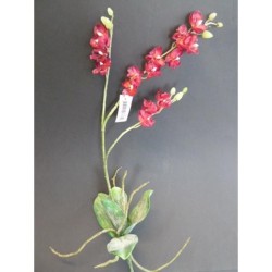 fleur artificielle orchidée phalaenopsis rouge
