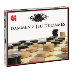 Jumbo Checkers 1 damier en carton avec 40 disques en bois