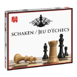 Jumbo Chess 1 plateau en carton (30x30cm) avec 32 pièces en bois.