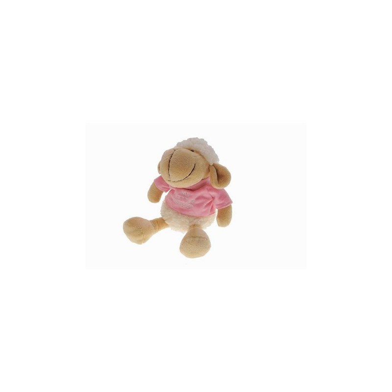 Mon petit mouton t-shirt rose 17cm mouton