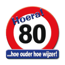 huldeschild 80 jaar