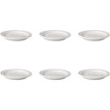 Assiette à gâteau/plat à soupe Mammoet Budgetline 17 cm en porcelaine blanche (lot de 6).