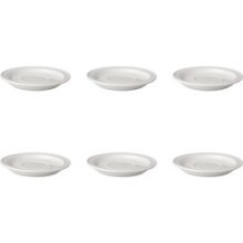 Assiette à gâteau/plat à soupe Mammoet Budgetline 17 cm en porcelaine blanche (lot de 6).