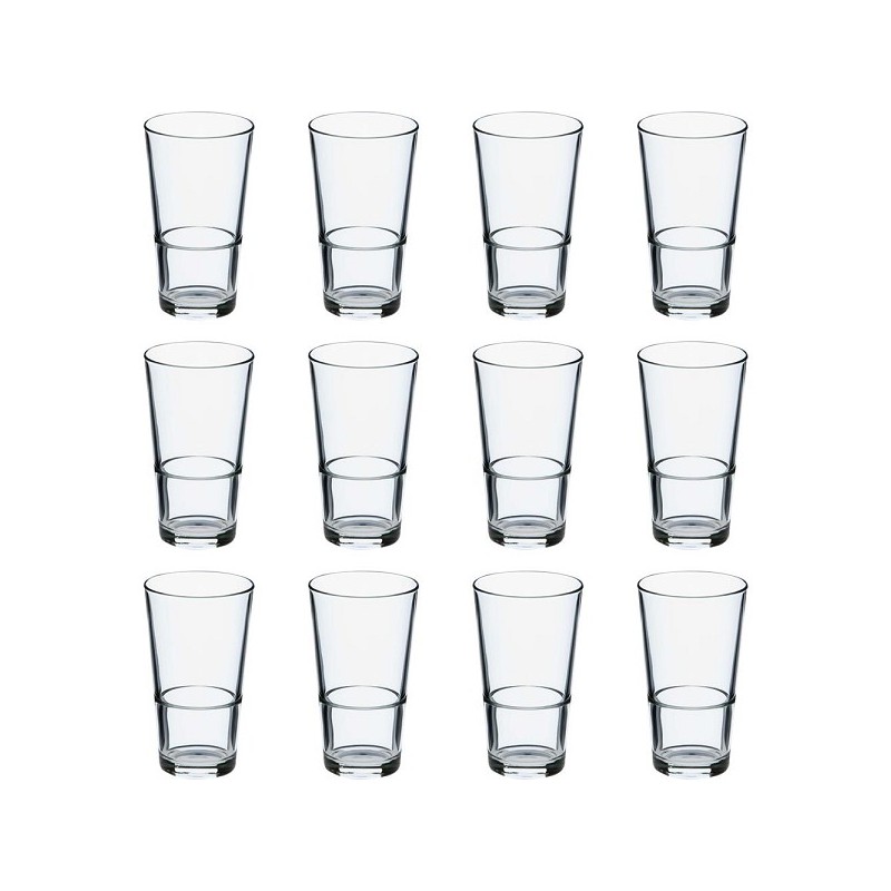 Mammoet Verre à Bière Budgetline Amsterdam empilable 340ml lot de 12 pièces