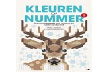 Kleuren op nummer 5 - kleurpuzzels voor volwassenen Winter Wonderland 64 pagina's Paperback