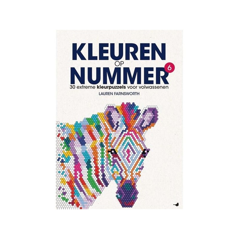 Kleuren op nummer 6 - kleurpuzzels voor volwassenen 64 pagina's Paperback