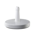 Pied de parasol rond 70Kg rechargeable blanc