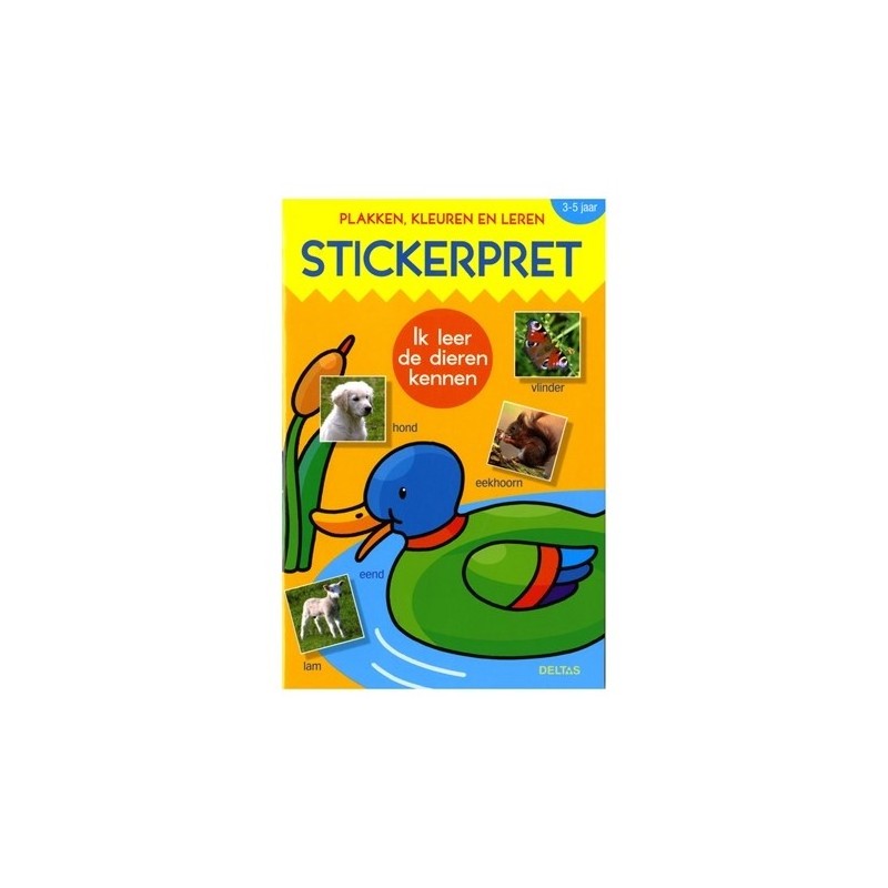 Deltas stickerpret ik leer de dieren kennen