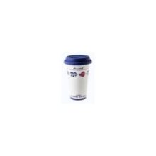 Boerenbont Coffee to Go 370ml Ø10cm hoogte 14,8cm aardewerk/siliconen