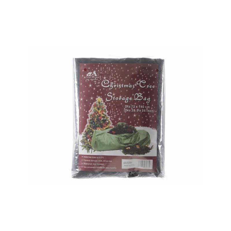 Sac de rangement pp pour sapin de Noël artificiel 120x25x43cm vert