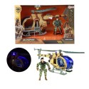 Toi Toys Alfafox Hélicoptère militaire à friction + lumière et son