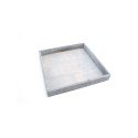 HBX natural living Tray Firmiana 20x20x4cm grijs