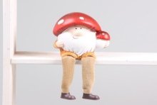 Mr. mushroom S met bungelbeentjes 9x6,5x10cm