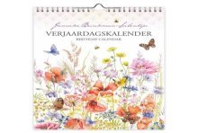 Verjaardagskalender Janneke Brinkman Klaproos met vlinder 18x25cm