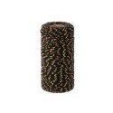 HBX natural living Touw katoen op klos 100m x 0,2cm zwart/goud