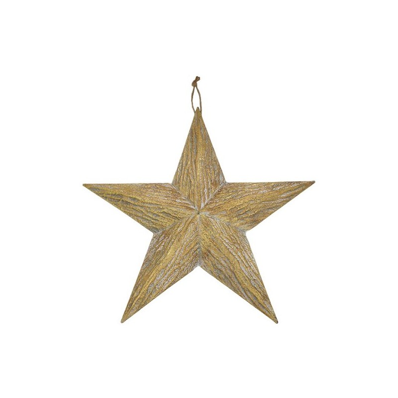 Ster metaal met hanger 78.5x75x9cm goud XXL