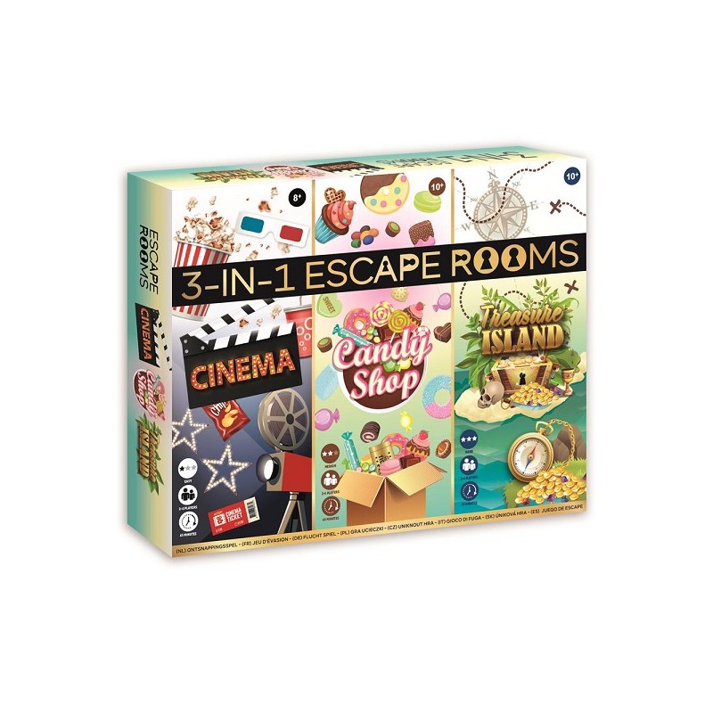 Grafix 3-in-1 Escape Room spel 27x22x4cm