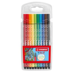 Stabilo Pen 68 étui de 10 couleurs