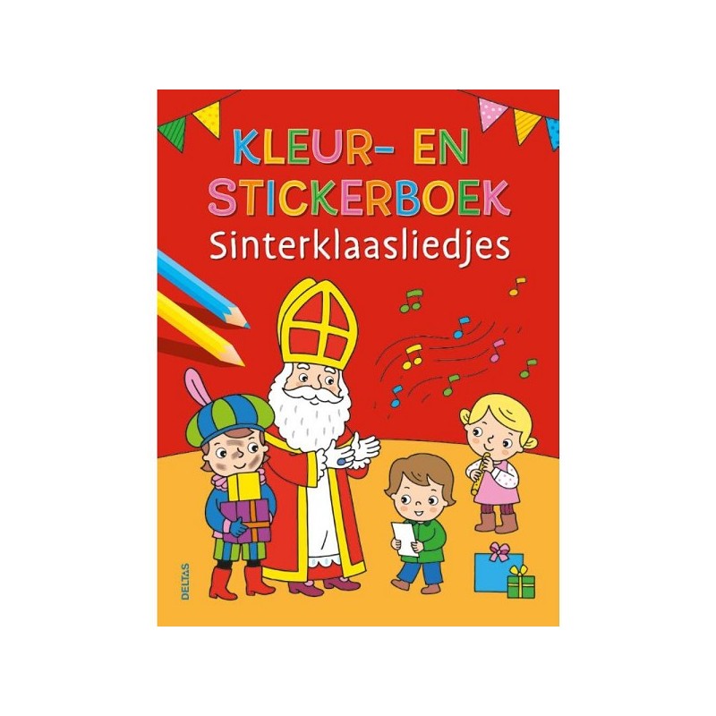 Deltas Kleur- en stickerboek Sinterklaasliedjes