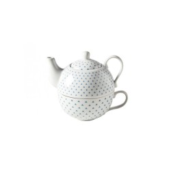 Cosy & Trendy Tea for one Blue Triangle Ø10xh12cm