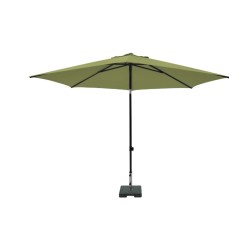 Parasol MYKANOS PUSH-UP rond 250cm met tilt-functie 100%pol Sage Green