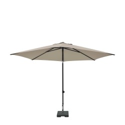 Parasol ELBA PUSH-UP rond 300 cm met tilt-functie 100%pol ecru