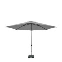 Parasol ELBA PUSH-UP rond 300 cm avec fonction inclinable 100% pol gris clair