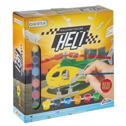 Grafix Jeu de construction en bois hélicoptère avec peinture