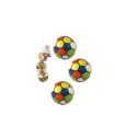 Ballen kunstleder 3 stuks in net 6cm