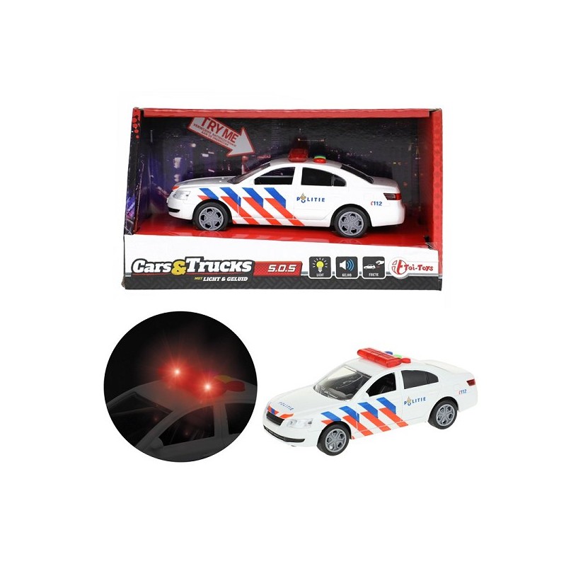 Toi Toys Nederlandse politie auto frictie met licht en geluid NL