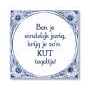 Paperdreams Tegel delfts blauw - Kut tegeltje