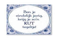 Paperdreams Tegel delfts blauw - Kut tegeltje