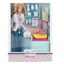 Toi Toys Lauren Tienerpop dokter incl. accessoires en baby