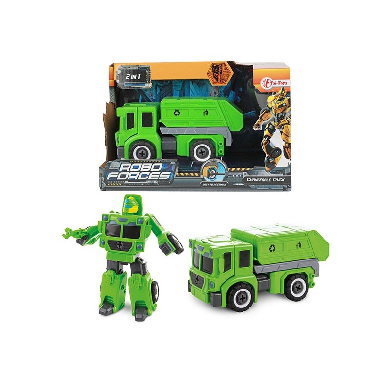 Toi Toys Roboforces Veranderrobot Vuilniswagen