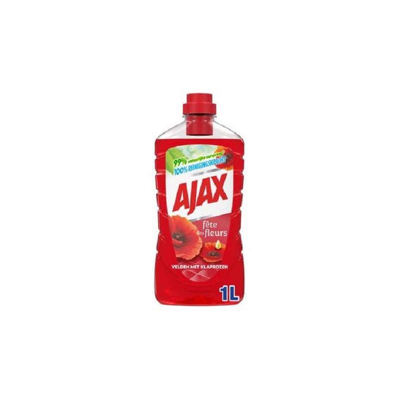 Ajax Allesreiniger Rode Bloemen 1L