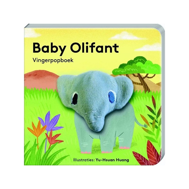 Vingerpopboekje - Baby Olifant